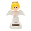 SANTA - napelemes télapó figura (fehér / angyalka)