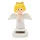SANTA - napelemes télapó figura (fehér / angyalka)