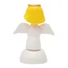 SANTA - napelemes télapó figura (fehér / angyalka)