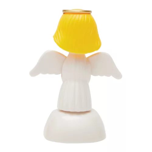SANTA - napelemes télapó figura (fehér / angyalka)