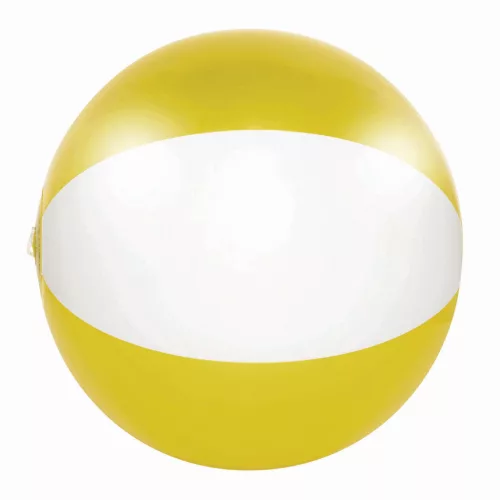 ATLANTIC SHINY - felfújható strandlabda (fehér, sárga)