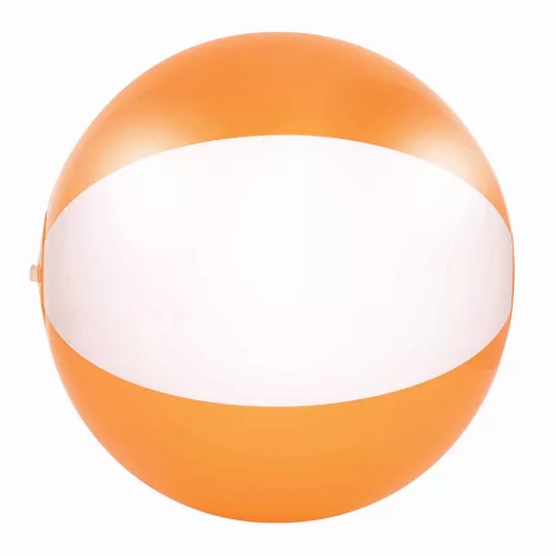 ATLANTIC SHINY - felfújható strandlabda (fehér, narancssárga)