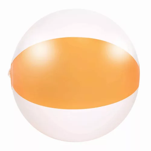 ATLANTIC SHINY - felfújható strandlabda (fehér, narancssárga)