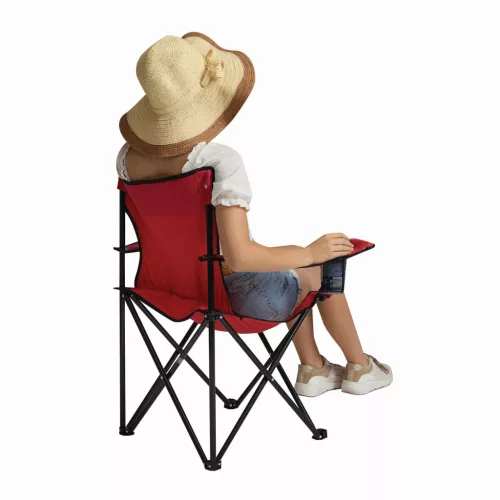 SUNNY DAY - strand- és kempingszék (vörös)