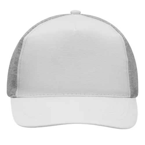 UP TO DATE - 5 paneles baseball sapka (fehér, szürke)