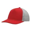 UP TO DATE - 5 paneles baseball sapka (szürke, vörös)