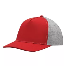 UP TO DATE - 5 paneles baseball sapka (szürke, vörös)