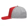 UP TO DATE - 5 paneles baseball sapka (szürke, vörös)