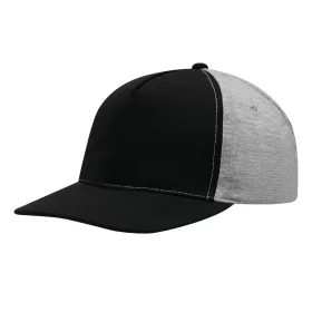 UP TO DATE - 5 paneles baseball sapka (fekete, szürke)
