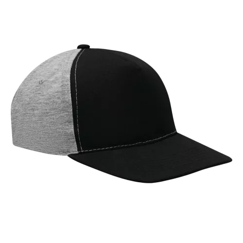 UP TO DATE - 5 paneles baseball sapka (fekete, szürke)