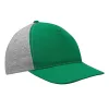 UP TO DATE - 5 paneles baseball sapka (sötétzöld, szürke)