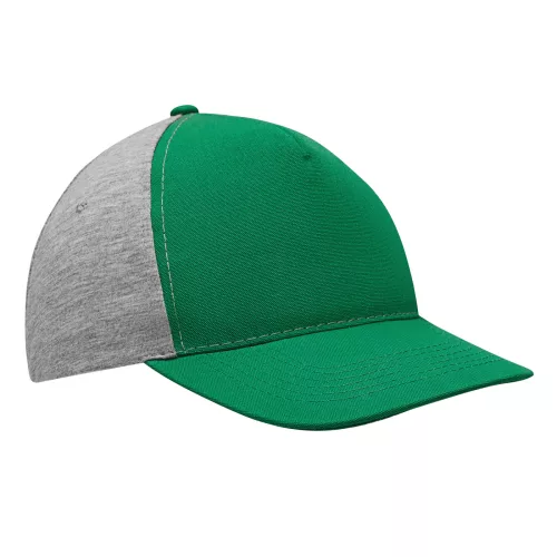 UP TO DATE - 5 paneles baseball sapka (sötétzöld, szürke)