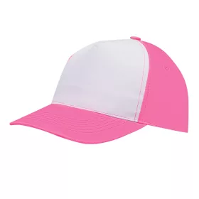 SHINY - 5 paneles baseball sapka (fehér, pink)
