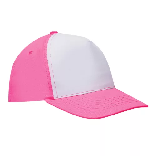 SHINY - 5 paneles baseball sapka (fehér, pink)