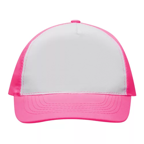 SHINY - 5 paneles baseball sapka (fehér, pink)