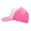 SHINY - 5 paneles baseball sapka (fehér, pink)