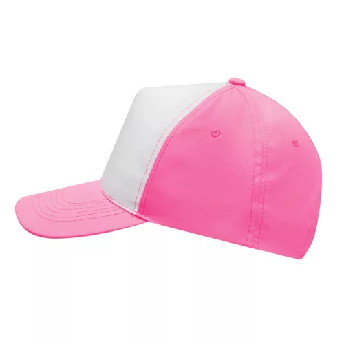 SHINY - 5 paneles baseball sapka (fehér, pink)