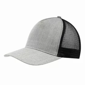 CASUAL FIT - 5 paneles baseball sapka (fekete, szürke)