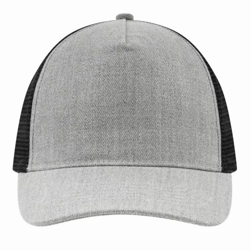 CASUAL FIT - 5 paneles baseball sapka (fekete, szürke)