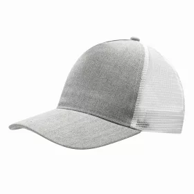CASUAL FIT - 5 paneles baseball sapka (fehér, szürke)