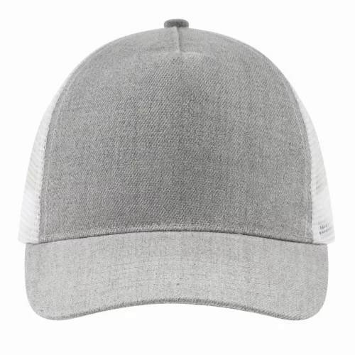 CASUAL FIT - 5 paneles baseball sapka (fehér, szürke)