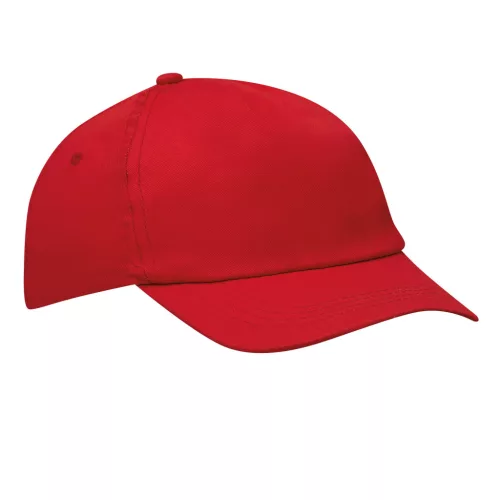 FAVOURITE - 5 paneles baseball sapka (vörös)
