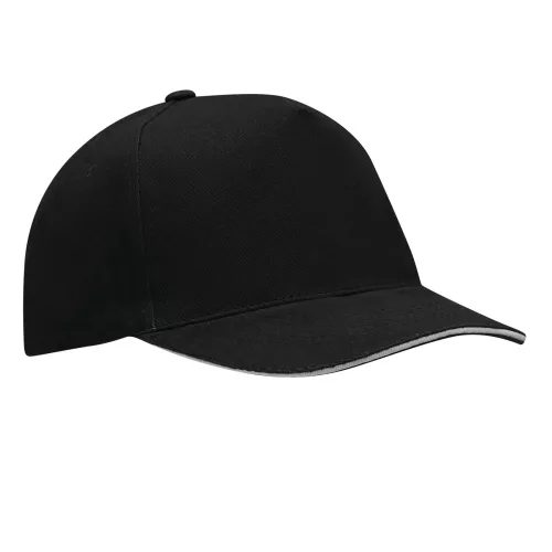 WALK - 5 paneles szendvics baseball sapka (fekete)