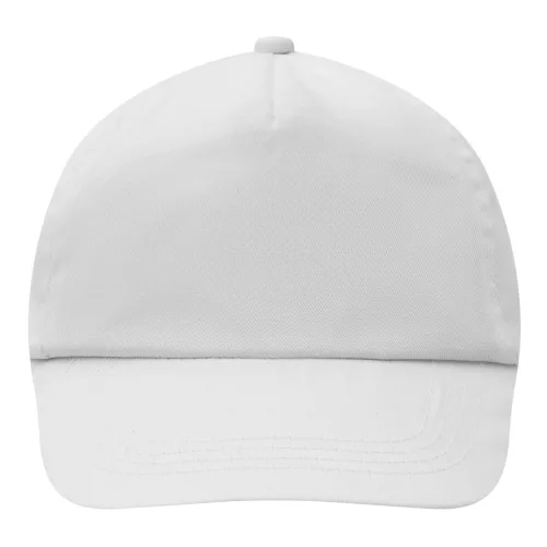 KIDDY WEAR - 5 paneles gyermek baseball sapka (fehér)