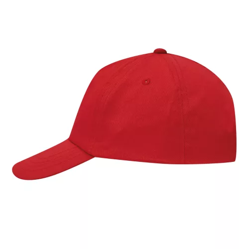 KIDDY WEAR - 5 paneles gyermek baseball sapka (vörös)