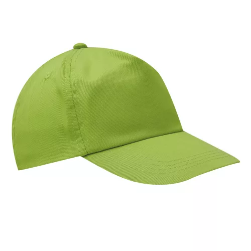 KIDDY WEAR - 5 paneles gyermek baseball sapka (világoszöld)