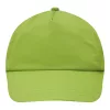 KIDDY WEAR - 5 paneles gyermek baseball sapka (világoszöld)
