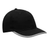 DETECTION - 6 paneles baseball sapka (fekete)
