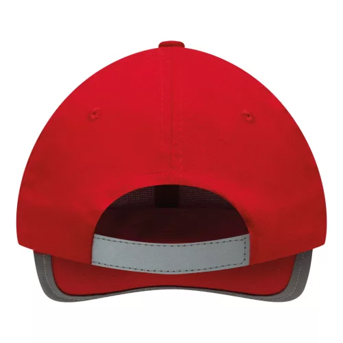 DETECTION - 6 paneles baseball sapka (vörös)
