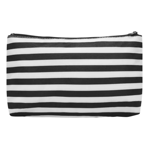 STRIPY - piperetáska (fehér, fekete)