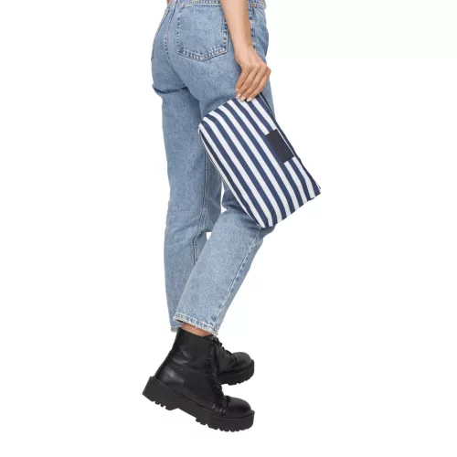 STRIPY - piperetáska (fehér, kék)
