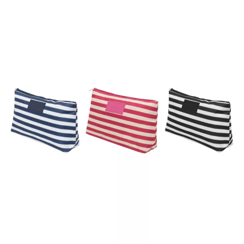 STRIPY - piperetáska (bézs, rózsaszín)