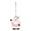 WOODEN SNOWI - ajándékkísérő, karácsonyfadísz (WOODEN CLAUS)