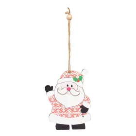  WOODEN SNOWI - ajándékkísérő, karácsonyfadísz (WOODEN CLAUS)
