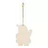 WOODEN SNOWI - ajándékkísérő, karácsonyfadísz (WOODEN CLAUS)