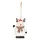WOODEN SNOWI - ajándékkísérő, karácsonyfadísz (WOODEN RUDOLPH)