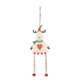   WOODEN SNOWI - ajándékkísérő, karácsonyfadísz (WOODEN ELK)