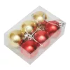 XMAS LINE - Karácsonyi gömb dísz szett (arany, vörös)