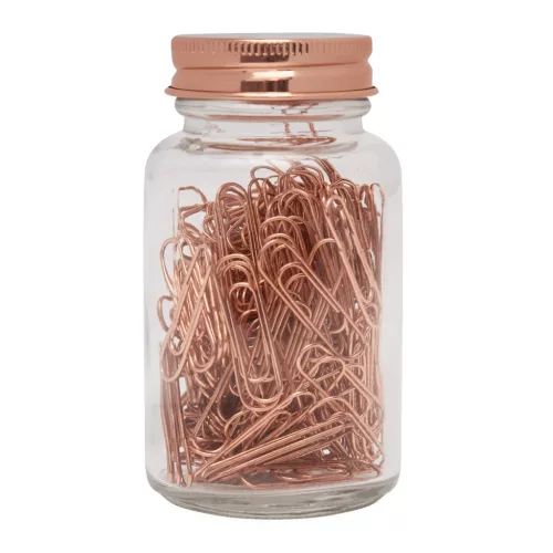 COPPER CLIP - gemkapcsok üvegben