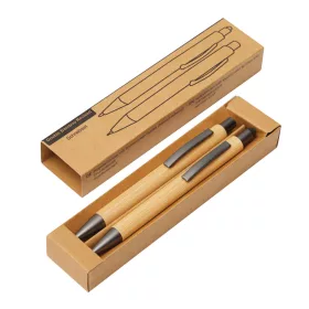 DOUBLE BAMBOO REVISED - írókészlet, toll szett