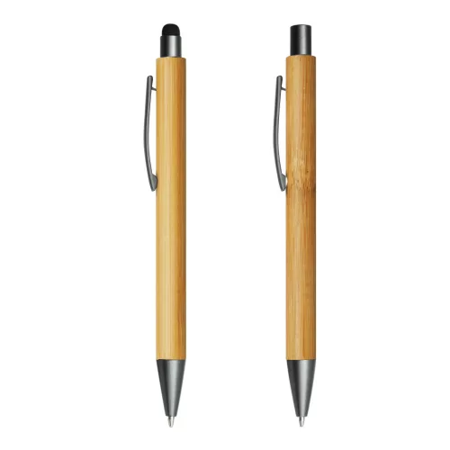 DOUBLE BAMBOO REVISED - írókészlet, toll szett