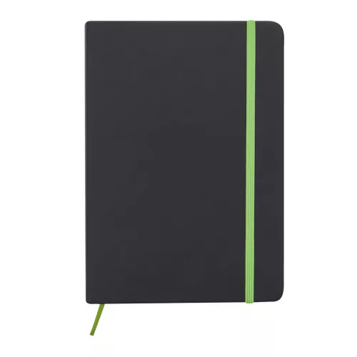 LECTOR A5 - LECTOR jegyzettömb (fekete, világoszöld)