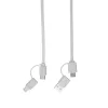 TRANSFER ROUND - töltő- és adatátviteli kábel (fehér)