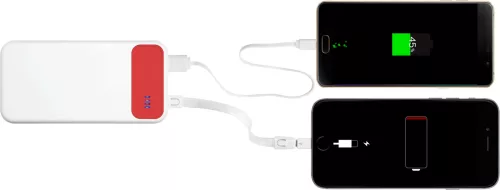 SILICON VALLEY - powerbank (fehér, vörös)