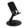 DESK MASTER - összehajtható acél telefontartó (fekete)