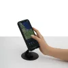 DESK MASTER - összehajtható acél telefontartó (fekete)